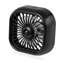 Car Vent Fan USB Powered with 3 Speeds, Quiet Cooling, LED Light, Secure Clip for Most Vehicles