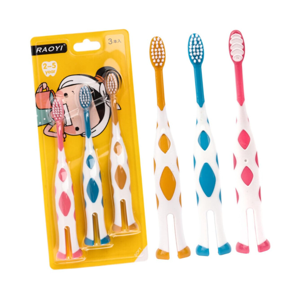Toothbrush 6Piece Kids Set Soft Bristles NonSlip Handle For Boys Oral Care Bathroom Accessories