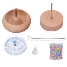 Holzperlen-Spinner DIY-Perlenwerkzeug-Kit 9x10cm für Schmuckherstellung