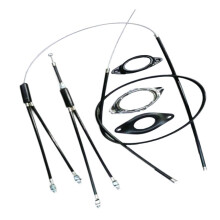 BMX Gyro Brake Cables Housing Complete Set Rotor 1'' Threaded Stem