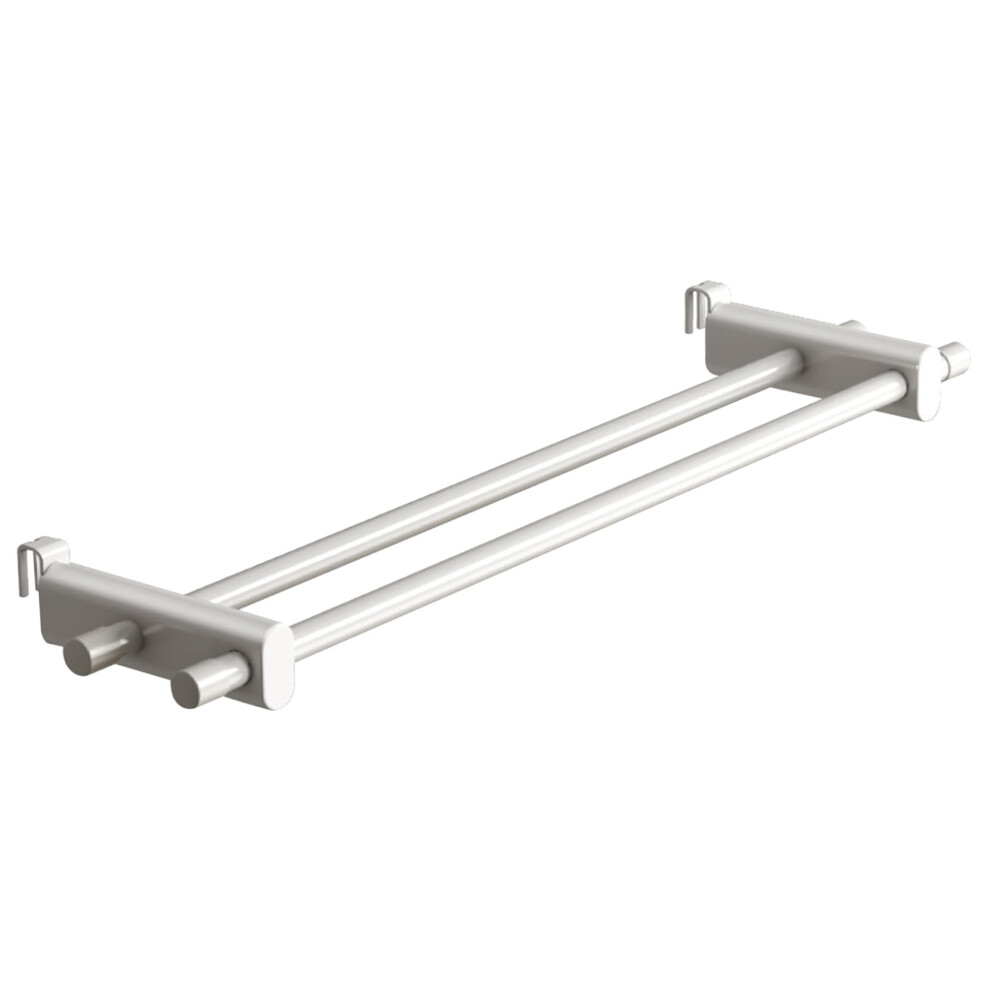 White HeatâResistant Radiator Towel Rail With Burnâ Double Panel For Clothes And MultiâItem Drying 9382693082626