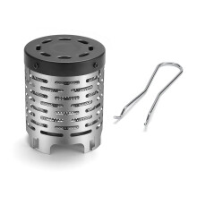 Portable Outdoor Heater Stainless Steel for Camping Hiking Fishing with Safe Handle Clamp