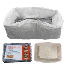 Cat Liners for Litter Box Drawstring, 18.5 x 14.17 x 6.69 In, Leakproof, Travel Use, Kitten Waste Management Tray Pads