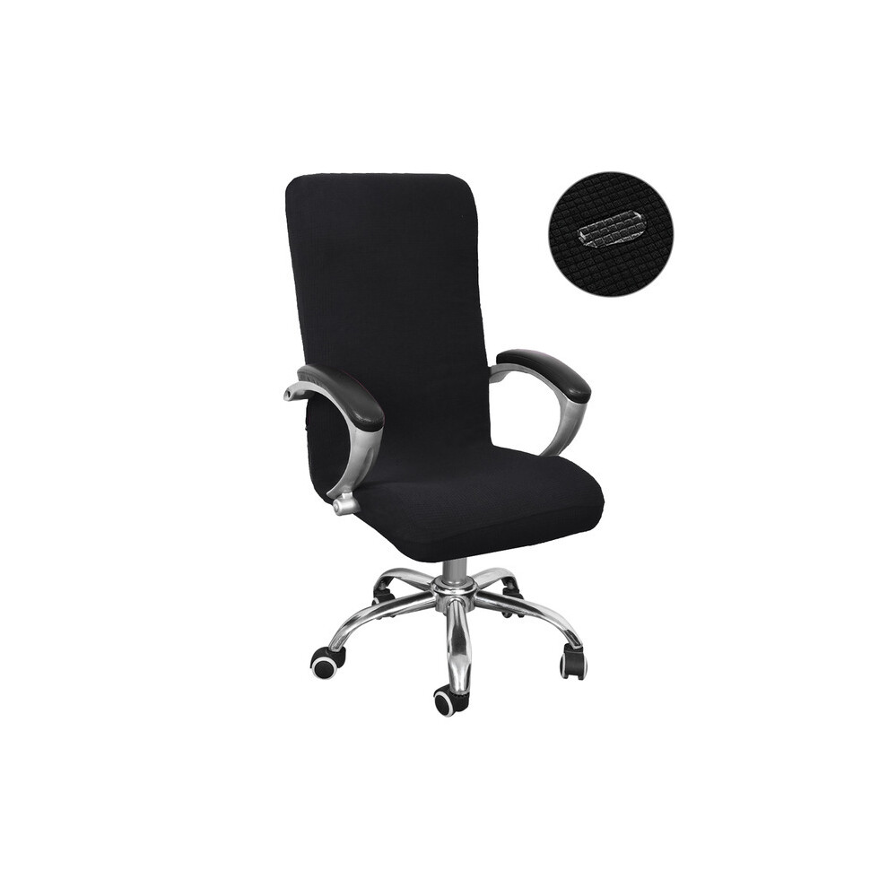 Chair Cover With Water Repellent Jacquard Fabric, Universal Computer Chair Cover With 360 Stretchable Design And Non Slip Backing, Anti Dust 9448196751374