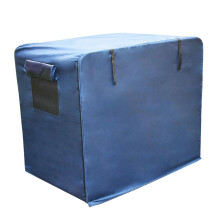 Dog Crate Cover 63x46x56 cm Oxford Cloth Blue Waterproof Folding Kennel Cover For Indoor Outdoor Use
