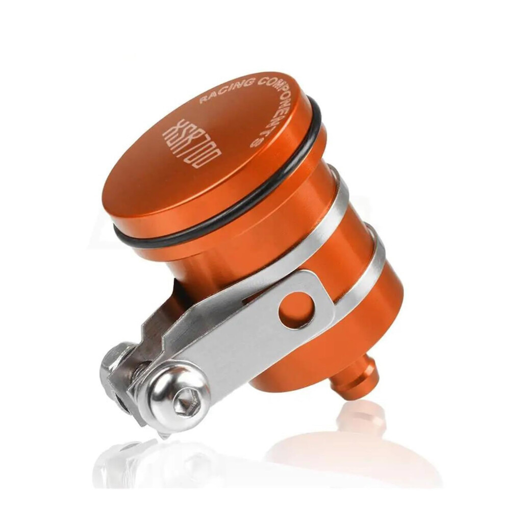 Cnc Aluminum Motorcycle Brake Fluid Reservoir Leakproof Fit For Yamaha Xsr700 20152021 Orange 9189345452857
