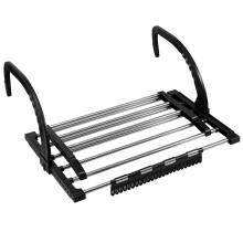 Stainless Steel Radiator Clothes Drying Rack Folding Dryer Rack 40 Cm One Color Space Saving Garments Towels