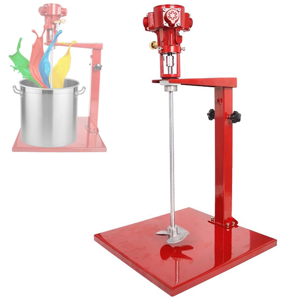 5 Gallon Pneumatic Paint Mixer With Adjustable Stand, Speed 2600 Rpm Air Powered Stirrer 9189345453014