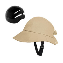 Woman Bicycles Helmets HatShaped Sun Hat Khaki For Cycling And Fishing