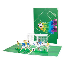 Soccer Basketball Popup Card Handmade With Envelope Sports Greeting Card For Happy Birthday Father Day Anniversary