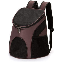 Foldable Waterproof Pet Travel Backpack Dog Cat Carrier with Breathable Design and Safety Leash