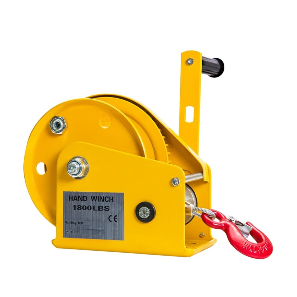 Electric Winch 2600Lbs Twoway Selflocking Hand Crank With 30M Heavy Duty Steel Cable For Trailer 9164114345011