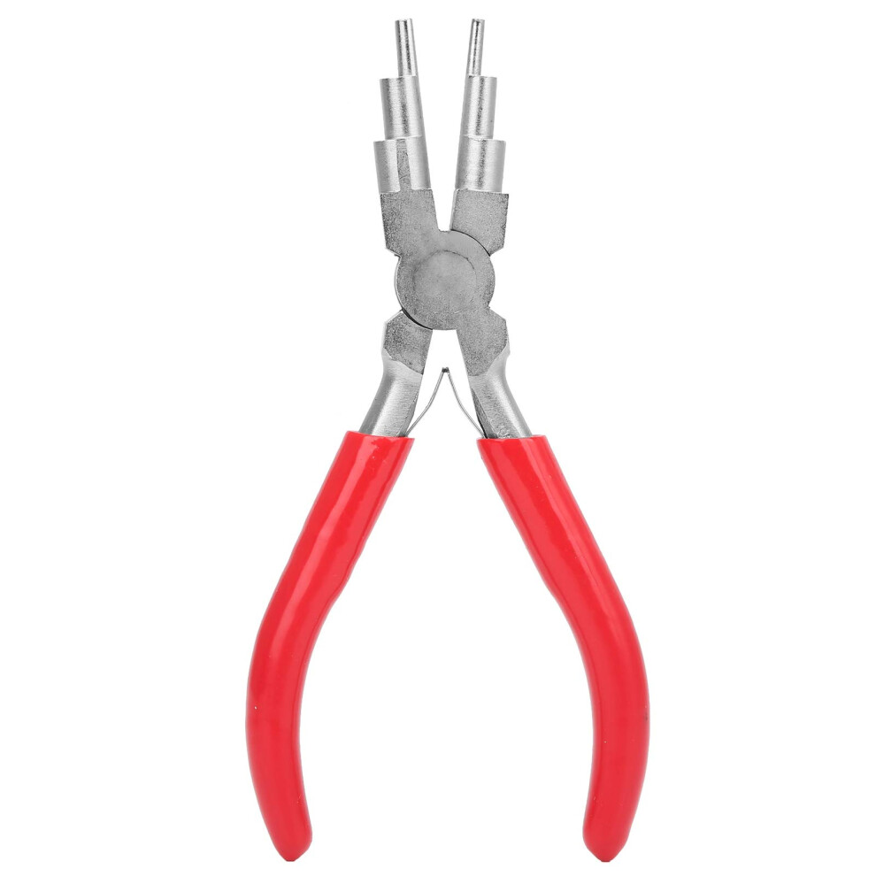 Bail Making Pliers Carbon Steel 6In1 Wire Looping And Forming 155Mm Spring Handle 6 Step Round Mouth Design 9426802741551