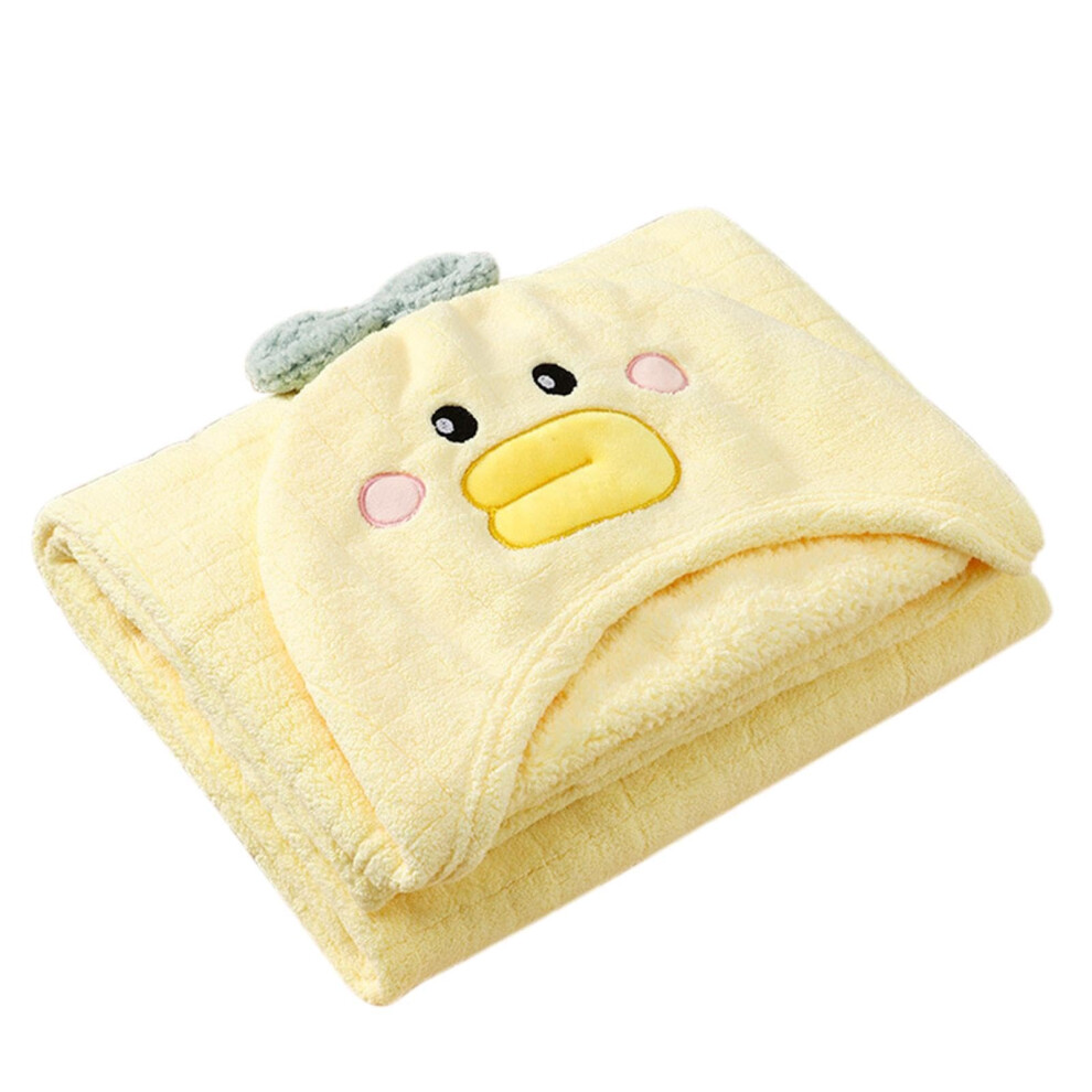Hooded Towels for Kids Duck Design Hooded Bath Wrap Absorbent Towel for Toddlers 06 Years Beach Pool Shower