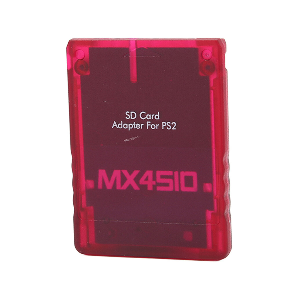 Transparent Storage Card Adapter For Ps2 Easy Plug And Play Game Accessory Red 8401374581423