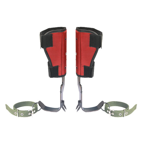 Tree Climbing Spikes Set Adjustable With Straps And Gloves For Tree Work 2 Gears
