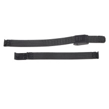 Mesh Woven Stainless Steel Watchband for Men & Women, Adjustable Black 0.31in