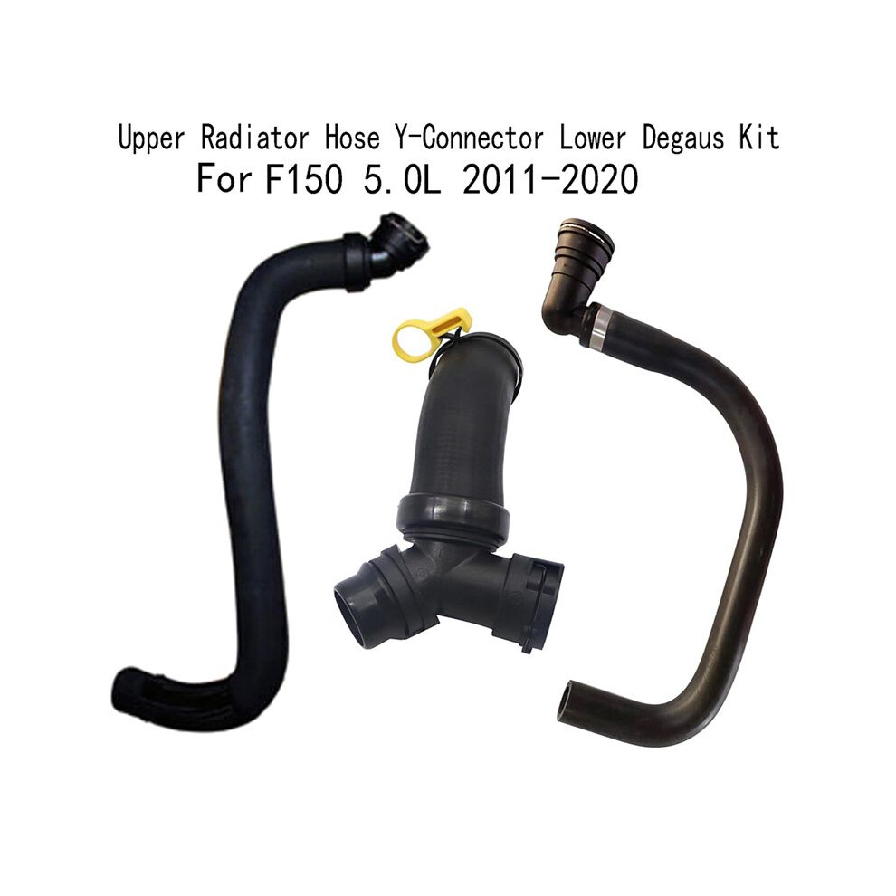 Upper Radiator Hose Y-Connector Lower Degaus Kit For F150 5.0L 2011-2020 6031787611206