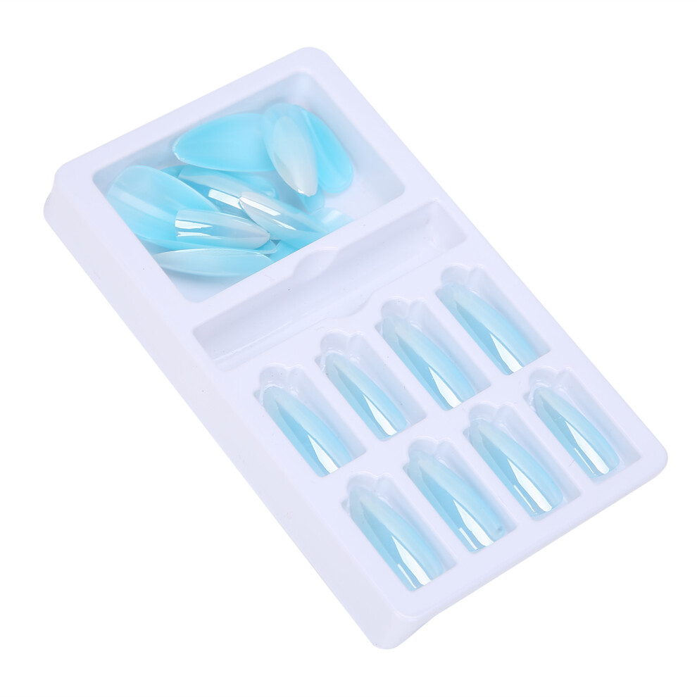 Farbverlaufs-Set mit spitzen kÃ¼nstlichen NÃ¤geln,