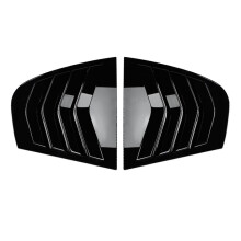 Gloss Black Rear Window Louvers and Side Blinds for BMW E90 3 Series 20052011 Sporty Upgrade