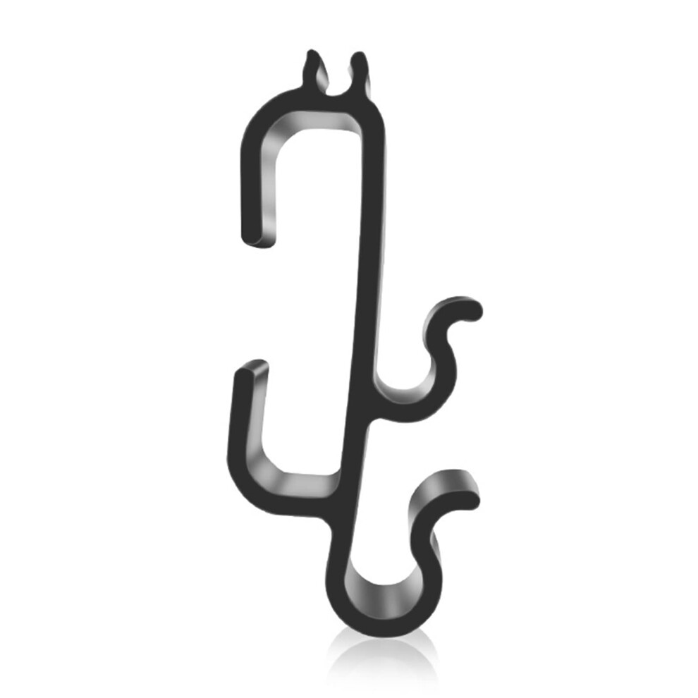 Cable Clamps For 2 Headset Cables, Portable Data Cord Buckle, Wire Organiser Clip, Cable Management Tool, Black 9189345453700