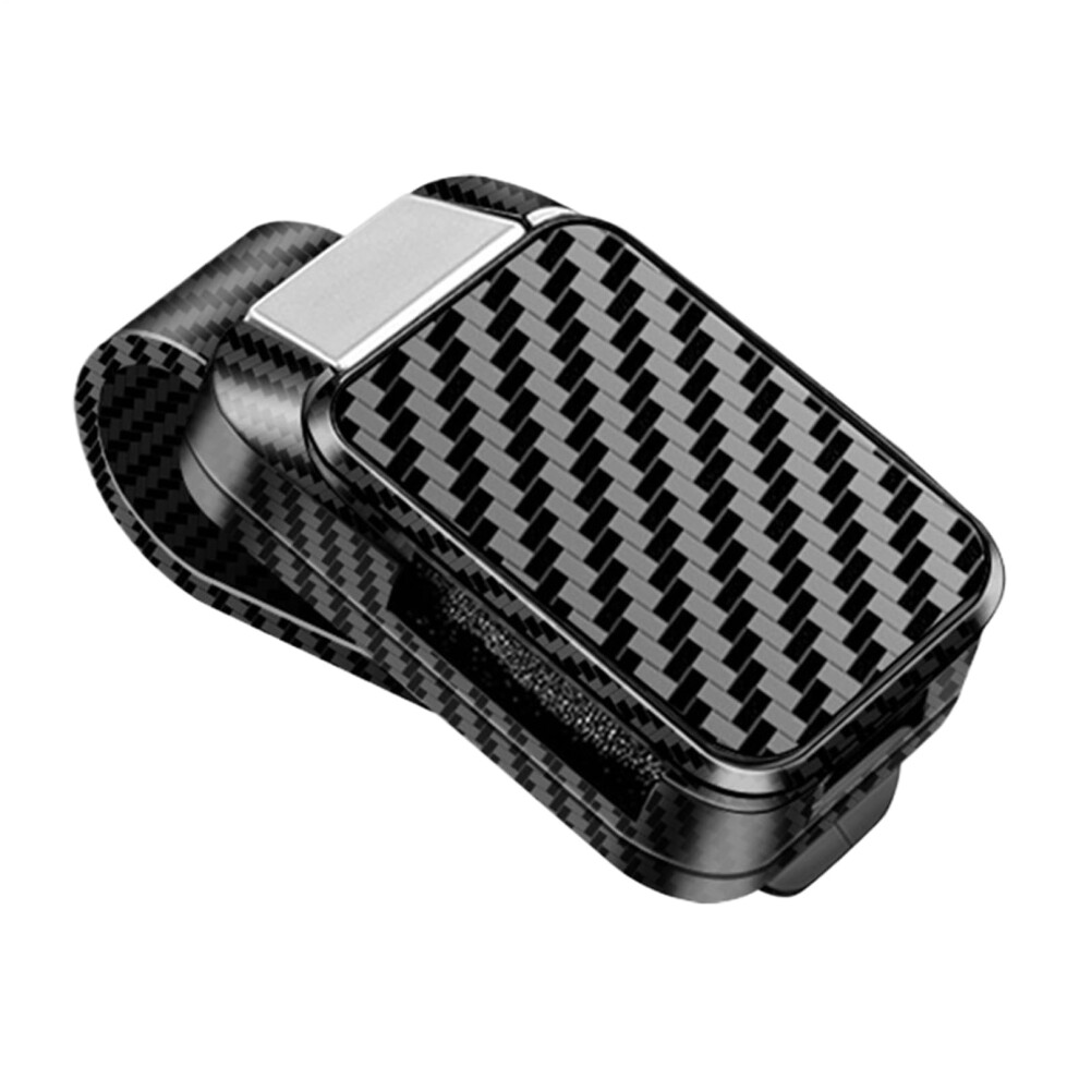 Carbon Fiber Car Visor Sunglass Holder With Stable Nonslip Grip And Multifunctional Organizer 9382693084613