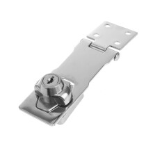 Thickened Stainless Steel Door Hasp Lock With Padlock Clasp For Wardrobe Doors And Cabinets Screws Included