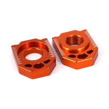 Motorcycle Chain Adjuster CNC Rear Blocks for KTM SX SXF XC XCF EXC 85530cc Quick Install