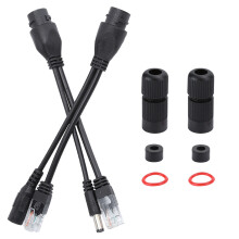 Splitter PoE fiabil, impermeabil, compatibil cu IEEE802.3af, pentru dispozitive non-PoE și camere de supraveghere, adaptor sursă Ethernet de