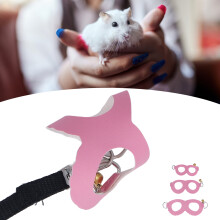 Hamstergeschirr und Leine Set, Kunstleder, weich,