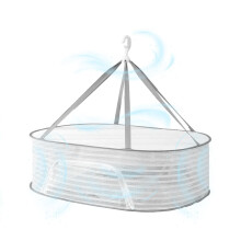 Drying Net For Frying Fishh Folded Mesh Drying Rack With Rot Hook AntiDeform Wool Sweater Hydroponic Buds