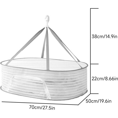 Drying Net For Frying Fishh Folded Mesh Drying Rack With Rot Hook AntiDeform Wool Sweater Hydroponic Buds 2