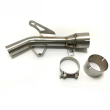 Removable Stainless Steel Motorcycle Exhaust Middle Pipe Link Pipe Tube Connect Muffler For Kawasaki Z900 2017