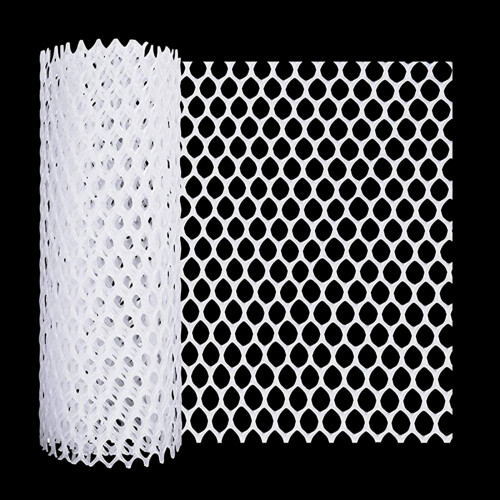 Plastic tuinafrasteringsnet kippengaas rol tuin tuin-Wit