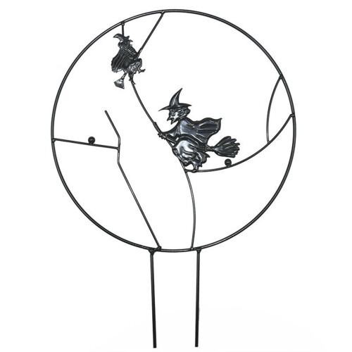 Durable Plants Holder Halloween Garden Backyard Patio-Witch