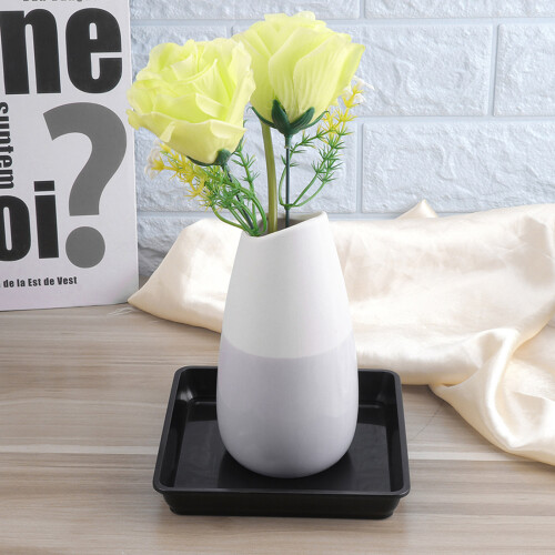 Plastic Flower Pot Drip Trays 2pcs Square Succulent Potted 1
