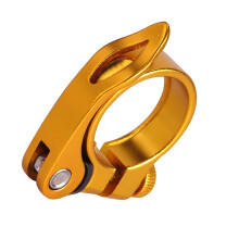 Quick Release Seatpost Clamp Aluminum Alloy 34.9mm Fits Road Bike Seatpost, Seat Tube Clip, Bicycle Saddles
