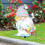 Gnome Yard Stake Easter Yard Sign Water Proof Easter Props 5