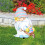 Gnome Yard Stake Easter Yard Sign Water Proof Easter Props 6