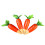 4pcs Easter Carrot Self Watering Stakes Terracotta Water Seepage 1