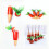 4pcs Easter Carrot Self Watering Stakes Terracotta Water Seepage 5