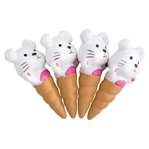 4Pcs Cartoon Rabbit Automatic Plant Dripper Ceramics Potted
