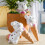 4Pcs Cartoon Rabbit Automatic Plant Dripper Ceramics Potted 6