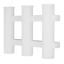Heavy Duty ABS Fishing Rod Rack 3 Tubes Holder for Kayak Yacht Marine Storage