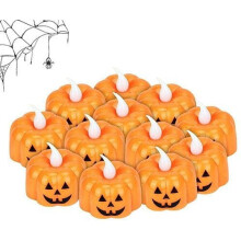 Halloween-Partydeko, batteriebetriebene LED-Teelichter, rauchfreie, feuerlose elektrische Teelichter für Herbstfeste, DIY-Ideen für die