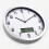 Multifunctional Wall Mounted Clock With LCD Screen Time Temperature And Humidity Measurements Silver 5