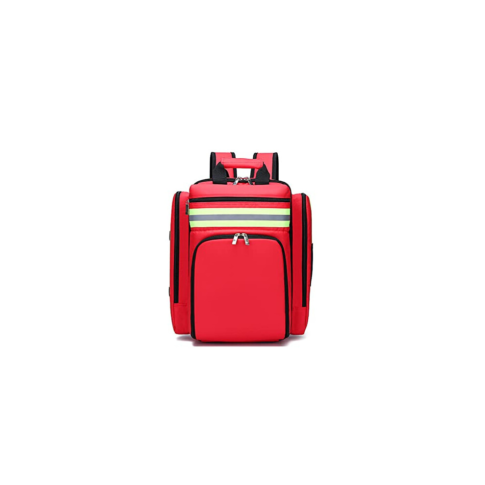 Red First Responder Bag Empty Trauma Bag Large Medical Backpack For Travel Camping Cycling Outdoor Survival First Aid