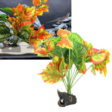 Lifelike Aquarium Fish Tank Plant Decoration, 30cm with Resin Base