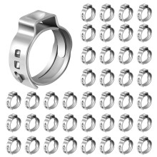 200 PCS 1/2-Inch Pex Cinch Clamp Rings, High-Quality 304 Stainless Steel Pex Crimp Rings, Pex Pipe Fitting Clamp Rings