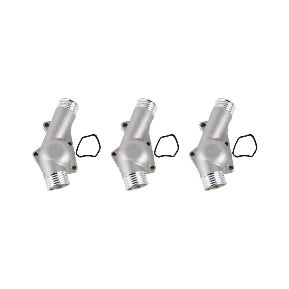 3X Upgraded Aluminum Thermostat Housing Cover With Gasket For M3 Z3 E34 E36 11531722531 11531740437 Polished 4711618761264